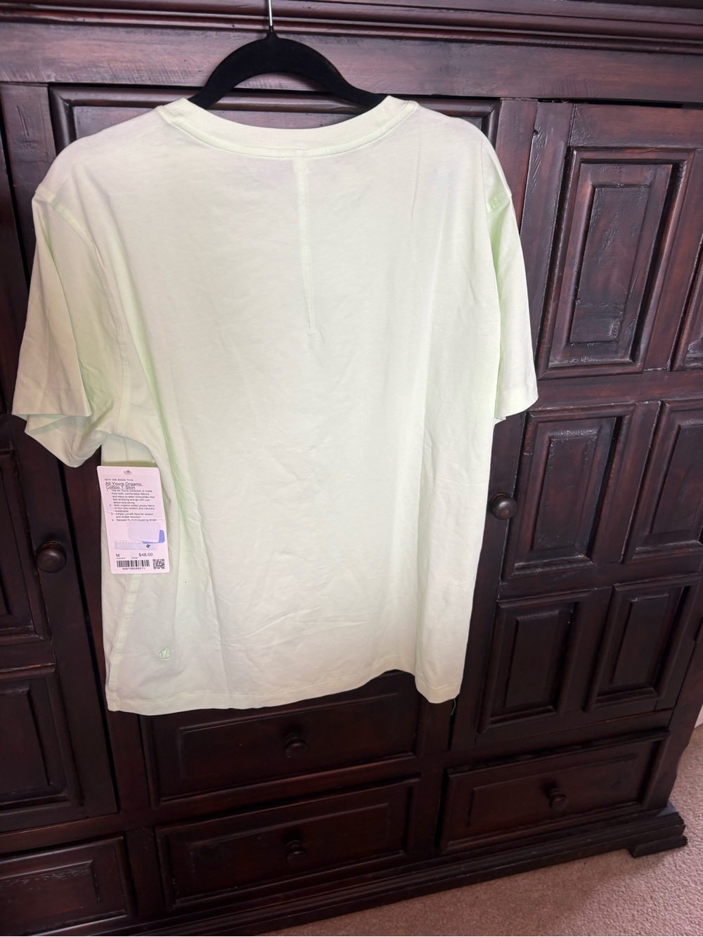 Lululemon All Yours Organic Cotton Crewneck T-Shirt, Medium, Color Macha Magic - Picture 4 of 6
